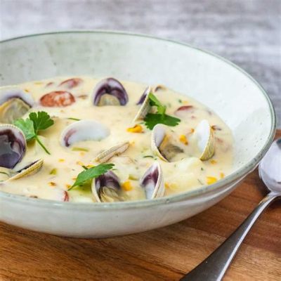  Panjin Dalian Clam Chowder: Uma explosão de sabores frescos e cremosos em cada concha!